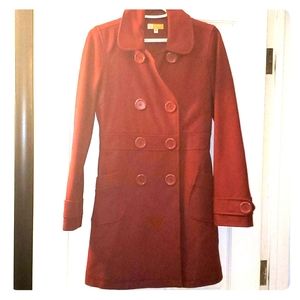 TULLE red wool blend peacoat
